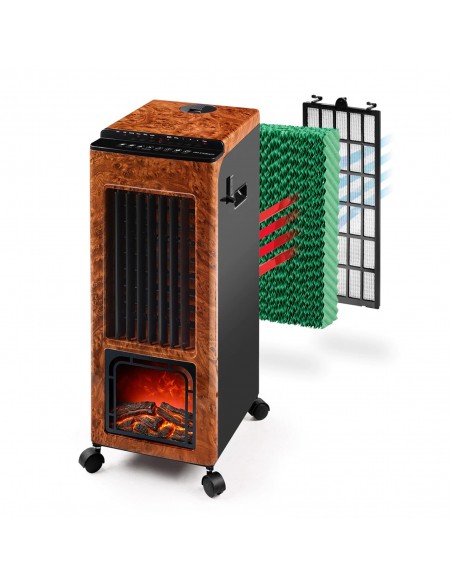Climatizador Calefactor Ventilador Humidificador Digital Pingüino Portátil Multifunción Frío 80W | Calor 1000W - 2000W |