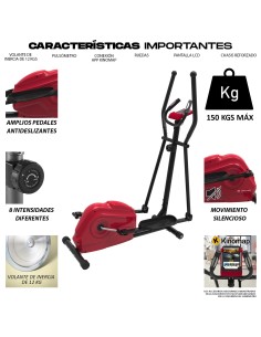 Bicicleta eliptica para casa personas sobrepeso soporta hasta 150 kgs