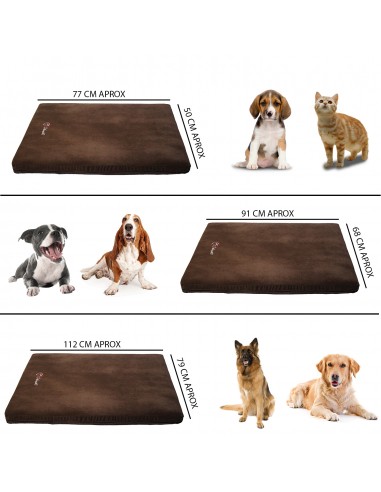 Colchon cama para perro de cualquier raza o tamaño, para gato,  con funda desenfundable quitable con cremallera