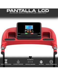 Cinta de Andar Correr Trotar Plegable con Motor Eléctrico 1500W - Aguanta 150 kgs - Velocidad 1-14km T12D1