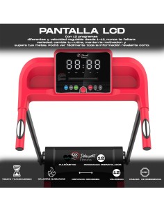 Cinta de Correr Plegable 1000W Deluxe13 T12F1 | Andar y Correr 1-12 km/h