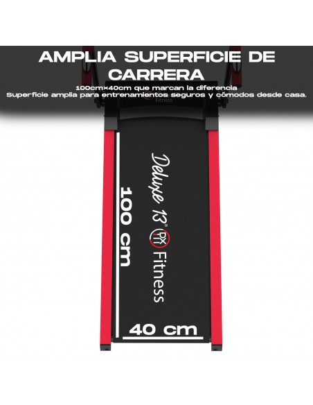 Cinta de Correr Plegable 1000W Deluxe13 T12F1 | Andar y Correr 1-12 km/h