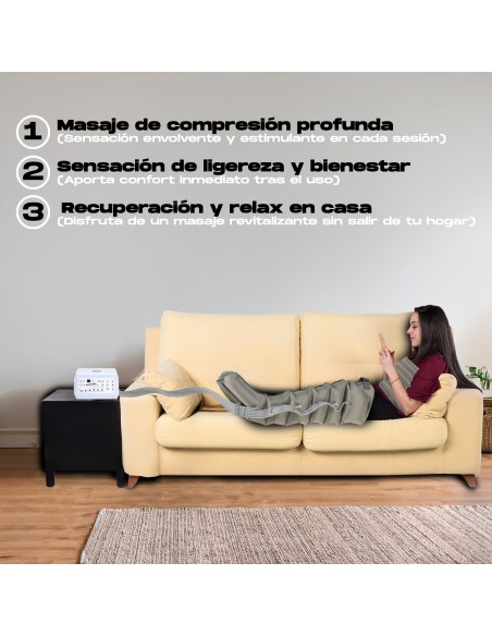 Maquina Masaje por aire Presoterapia PRO+ 6 Cámaras