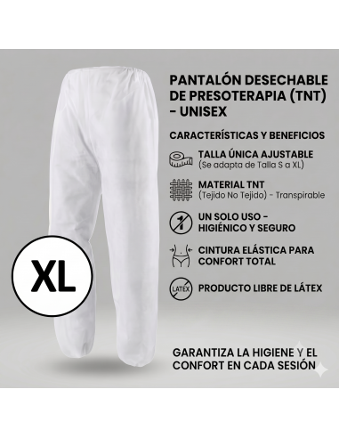Pantalones Desechables para Presoterapia | Pack 10 unidades