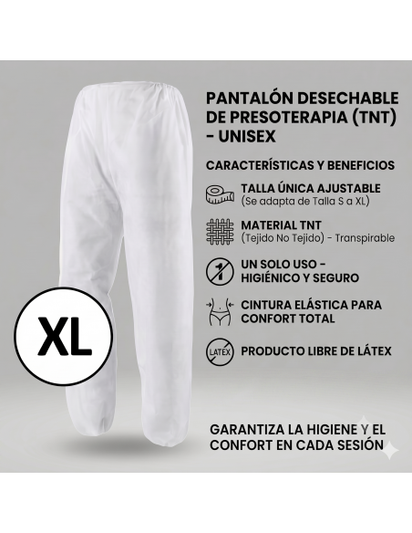 Pantalones Desechables para Presoterapia | Pack 10 unidades