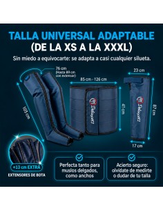 Máquina de Presoterapia Completa en Casa PRO -  Hasta 250 mmhg