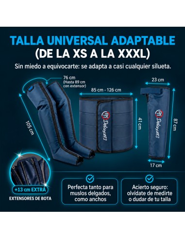 Máquina de Presoterapia Completa en Casa PRO -  Hasta 250 mmhg