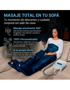 Máquina de Presoterapia Completa en Casa PRO -  Hasta 250 mmhg