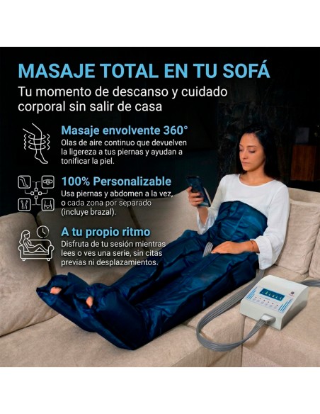 Máquina de Presoterapia Completa en Casa PRO -  Hasta 250 mmhg
