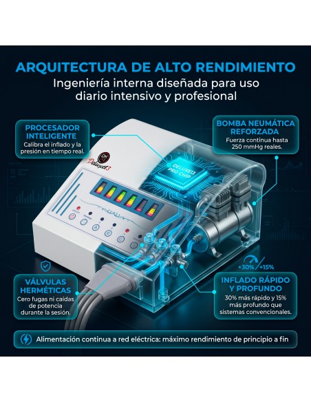 Máquina de Presoterapia Completa en Casa PRO -  Hasta 250 mmhg