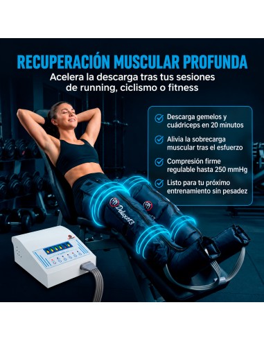 Máquina de Presoterapia Completa en Casa PRO -  Hasta 250 mmhg