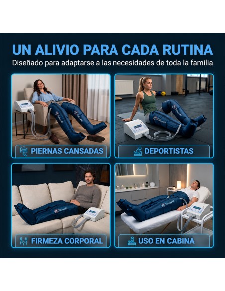 Máquina de Presoterapia Completa en Casa PRO -  Hasta 250 mmhg