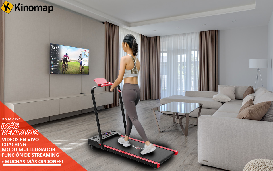 Entrenamiento con Kinomap caminadora Deluxe13