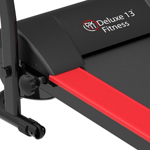 Cinta de correr eléctrica plegable con ruedas y fijación de seguridad Deluxe13